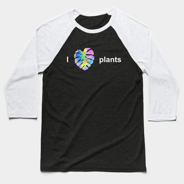 I Heart Plants Baseball T-Shirt by HousePlantHobbyist